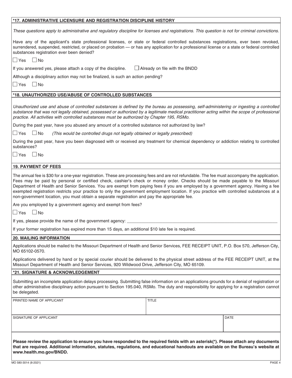 Form MO580-3014 Download Fillable PDF or Fill Online Practitioner ...