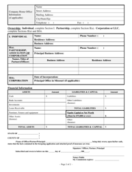 Renewal Application for Title Loan License - Missouri, Page 3