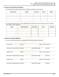 FDIC Form 6200/06 Interagency Biographical and Financial Report, Page 9