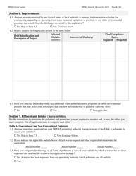 MPDES Form 2C Existing Manufacturing, Commercial, Mining, and Silviculture Operations - Montana, Page 4