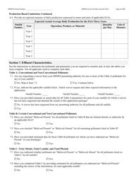 MPDES Form 2D New Manufacturing, Commercial, Mining, and Silviculture Operations - Montana, Page 4