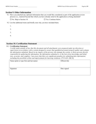MPDES Form 2D New Manufacturing, Commercial, Mining, and Silviculture Operations - Montana, Page 6