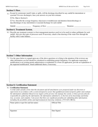 MPDES Form 2E Manufacturing, Commercial, Mining, and Silviculture Facilities Which Discharge Only Nonprocess Wastewater - Montana, Page 2