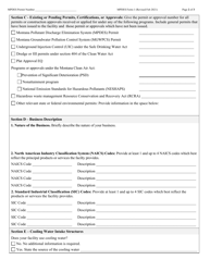 MPDES Form 1 General Information - Montana, Page 2