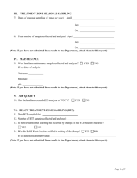 Licensed Soil Treatment Facility Annual Report Form - Montana, Page 2