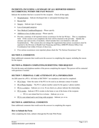 Instructions for Form FA-24 Authorization Request for Personal Care Services (PCS) - Nevada, Page 4