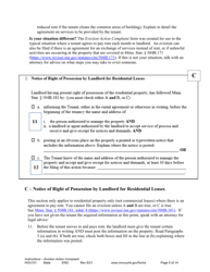 Form HOU101 Instructions - Eviction Action Complaint - Minnesota, Page 5