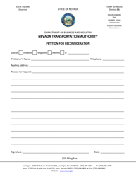 Document preview: Petition for Reconsideration - Nevada