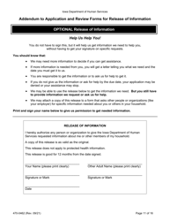 Form 470-0462 Food and Financial Support Application - Iowa, Page 11