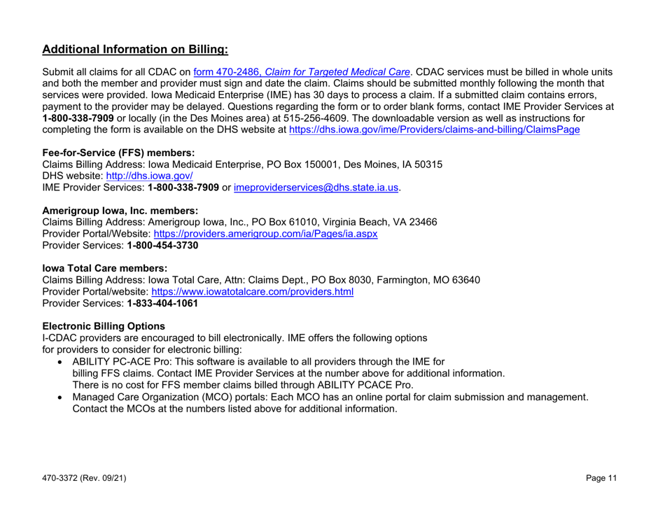 Form 470-3372 Home- and Community-Based Services (Hcbs) Consumer-Directed Attendant Care (Cdac) Agreement - Iowa, Page 11
