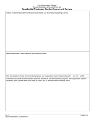 Form FA-13 Residential Treatment Center Concurrent Review - Nevada, Page 3