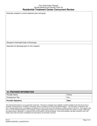 Form FA-13 Residential Treatment Center Concurrent Review - Nevada, Page 4