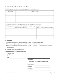 Form 41 Trial Brief - British Columbia, Canada, Page 4