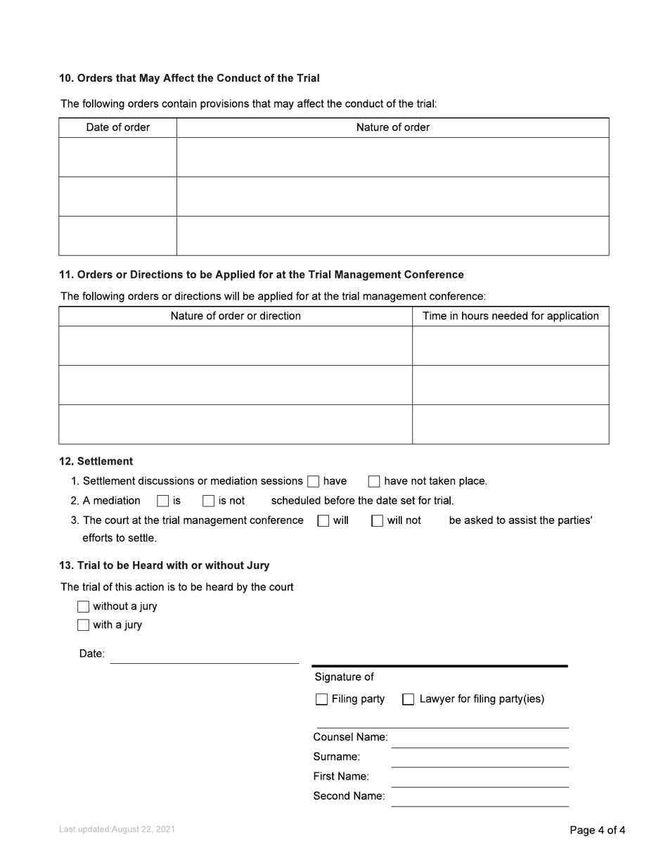 Form 41 Trial Brief - British Columbia, Canada, Page 4