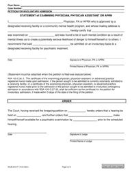 Form NHJB-2818-P Petition for Involuntary Admission - New Hampshire, Page 3