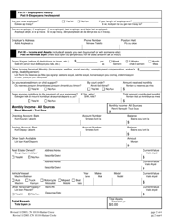 Form 10110 Financial Questionnaire to Establish Indigency - New Jersey (English/Haitian Creole), Page 2