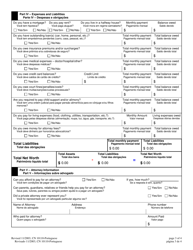 Form 10110 Financial Questionnaire to Establish Indigency - New Jersey (English/Portuguese), Page 3