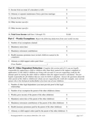 Form 11223 Financial Statement for Summary Support Actions - New Jersey, Page 2