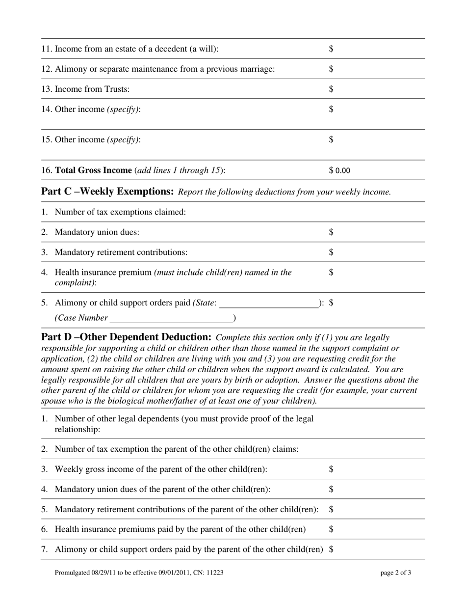 Form 11223 Fill Out, Sign Online and Download Fillable PDF, New