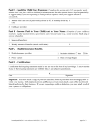 Form 11223 Financial Statement for Summary Support Actions - New Jersey, Page 3