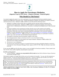 Form 11270 &quot;Mediation Request Statement - Homeowner-Borrower(S) Request for Court Sponsored Foreclosure Mediation&quot; - New Jersey