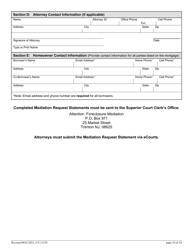 Form 11270 Mediation Request Statement - Homeowner-Borrower(S) Request for Court Sponsored Foreclosure Mediation - New Jersey, Page 10