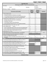 Form 10727 Appendix IX-D Child Support Guidelines - Shared Parenting Worksheet - New Jersey