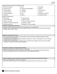 Forme F-NS09 Volet 2 Demande D&#039;aide Financiere - Soutien Aux Nouveaux Projets - Programme Novascience - Quebec, Canada (French), Page 3
