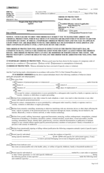 Criminal Form 1 &quot;Order of Protection/Family Offenses&quot; - New York