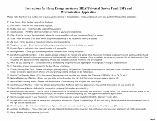Home Energy Assistance (Hea)/Universal Service Fund (Usf) and Weatherization Application - New Jersey, Page 3