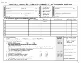 Home Energy Assistance (Hea)/Universal Service Fund (Usf) and Weatherization Application - New Jersey, Page 5