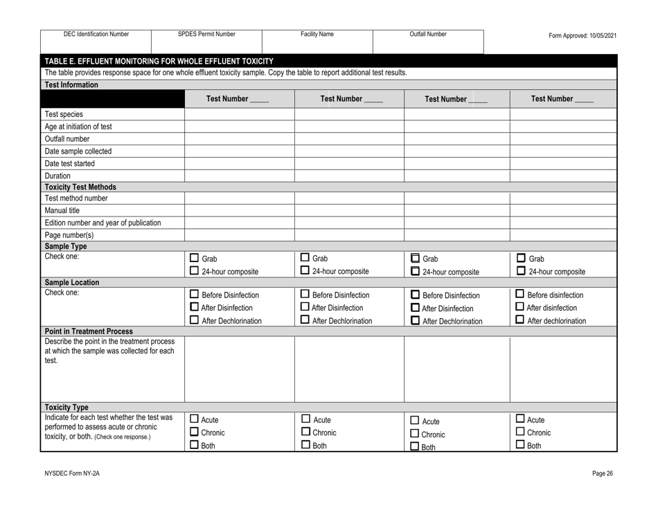 DEC Form NY-2A Application for Spdes Permit to Discharge Wastewater - New and Existing Publicly Owned Treatment Works - New York, Page 38