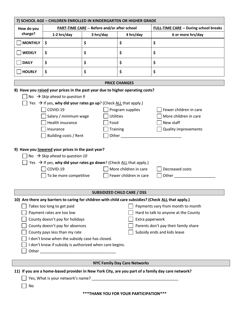 NYS Child Care Market Rate Survey - New York, Page 2