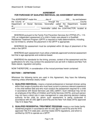 Document preview: Attachment B Agreement for Purchase of Qualified Individual (Qi) Assessment Services - New York