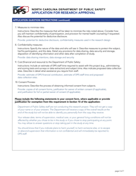 Application for Research Approval - North Carolina, Page 3