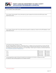 Application for Research Approval - North Carolina, Page 6