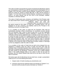 Irrevocable Letter of Credit Template - North Carolina, Page 2