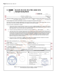 Instructions for Form B-A-29, B-A-30, B-C-790, GAS-1212 - North Carolina, Page 4