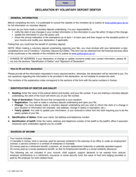 Form SJ-1086A Declaration by Voluntary Deposit Debtor - Quebec, Canada, Page 2