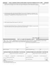 Form AOC-E-505 Inventory for Decedent&#039;s Estate - North Carolina, Page 2