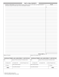 Form AOC-E-510 Inventory for Guardianship Estate - North Carolina, Page 2