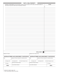 Form AOC-E-511 Inventory for Trust Under Will - North Carolina, Page 2