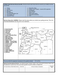 Oregon Outfitter Guide Application - Oregon, Page 3