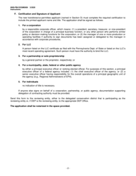 Instructions for Form 8000-PM-OOGM0009 Transferee/Co-permittee Application for an Erosion and Sediment Control General Permit (Escgp) for Earth Disturbance Associated With Oil and Gas Exploration, Production, Processing, or Treatment Operations or Transmission Facilities - Pennsylvania, Page 2