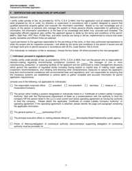 Form 8000-PM-OOGM0009 Transferee/Co-permittee Application for an Erosion and Sediment Control General Permit (Escgp) for Earth Disturbance Associated With Oil and Gas Exploration, Production, Processing, or Treatment Operations or Transmission Facilities - Pennsylvania, Page 3