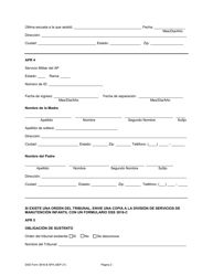 DSS Formulario 3816-B SPA Referencia Para Manutencion Infantil Datos Del Progenitor Ausente - South Carolina (Spanish), Page 3