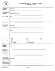 Application for Registration for Radiation Physics Services - Rhode Island, Page 3
