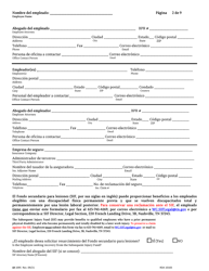 Form LB1095 Petition for Benefit Determination - Tennessee (English/Spanish), Page 2