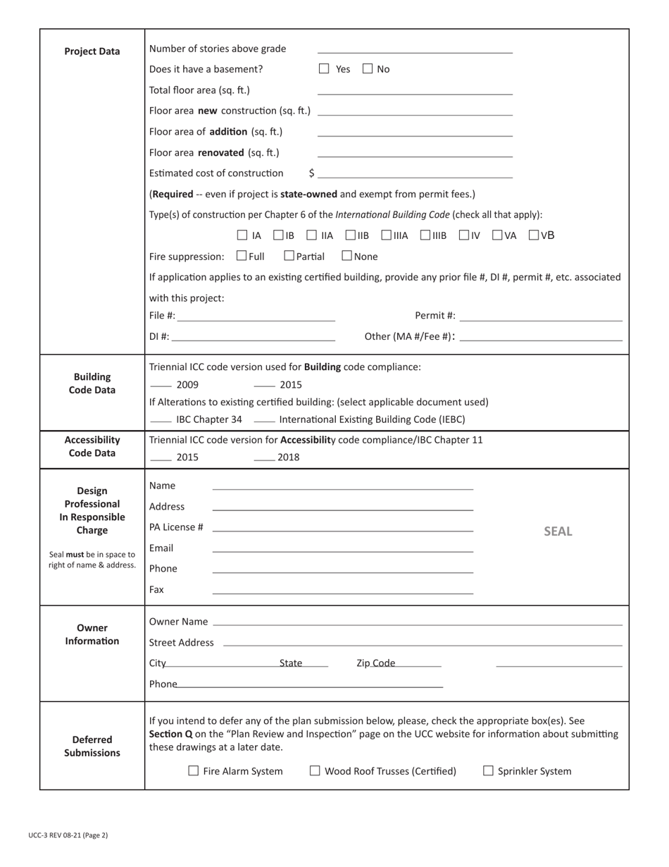 Form UCC3 Download Fillable PDF or Fill Online Application for Ucc