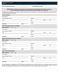 Form SMS-4901 M/S Material Supplier Commitment Agreement Form - Disadvantaged Business Enterprise (Dbe) Program - Texas, Page 3